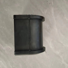 Charger l'image dans la galerie, Black cylindrical rubber bushing with flanged ends