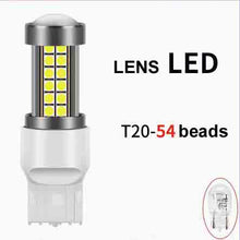 Cargar imagen en el visor de la Galería, LED reverse light bulb, T20-54 beads, yellow LED lens, white plastic base