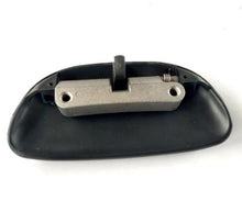 Carica l'immagine nel visualizzatore di Gallery, Front door outer handle underside with metal latch and spring, black oval housing by SUONAMA