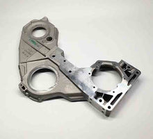 Charger l'image dans la galerie, Metal timing chain cover assembly with circular openings and mounting bolt holes by SUONAMA