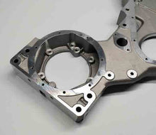 Charger l'image dans la galerie, Metal timing chain cover assembly with circular inner ring and side mounting cutouts by SUONAMA