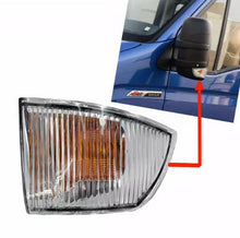 Carregar imagem no visualizador da galeria, Rearview mirror turn signal/reverse lamp lens with amber and clear striped segments by SUONAMA