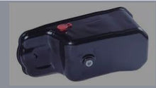 Carica l'immagine nel visualizzatore di Gallery, Engine oil sump pan, dark metal with mounting hole and side fitting details by SUONAMA