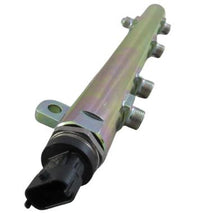 Carica l'immagine nel visualizzatore di Gallery, Metal fuel distributor pipe with green bracket and black electrical plug by SUONAMA