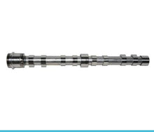 Carica l'immagine nel visualizzatore di Gallery, Exhaust camshaft, machined steel cylinder with multiple lobes and bearing journals.