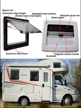 Load image into Gallery viewer, RV Window Outdoor Sliding Window Double layer acrylic thermal insulation glass assembly