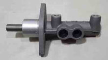 Charger l'image dans la galerie, Brake master cylinder assembly with reservoir ports and pushrod, gray metal