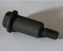 Carregar imagem no visualizador da galeria, Black fastening screw with wide head and threaded bolt, cylindrical shank
