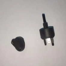 Charger l'image dans la galerie, Heating knob switch with black knob cap and mounting plug connector