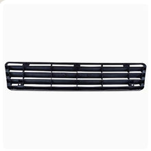 Carica l'immagine nel visualizzatore di Gallery, Black radiator grille cover with horizontal slats, plastic.