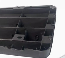 Carica l'immagine nel visualizzatore di Gallery, Black radiator cover panel with inner openings and molded compartments, plastic.