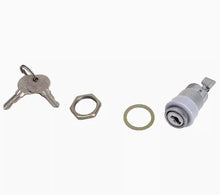 Carica l'immagine nel visualizzatore di Gallery, Dashboard file box lock set with gray cylinder, two keys, mounting ring and O-ring