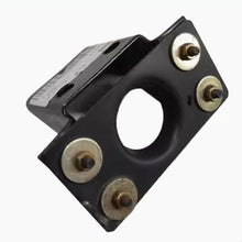 Carregar imagem no visualizador da galeria, Black engine hood positioning buffer block with four mounting bolts and center opening