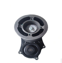 Carica l'immagine nel visualizzatore di Gallery, Water pump impeller housing with circular cap and bolt holes, front view