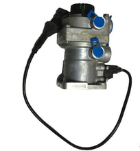 Carregar imagem no visualizador da galeria, Brake valve metal housing with blue connector caps and attached black cable