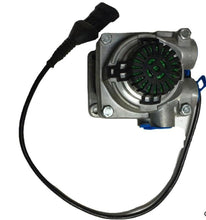 Carregar imagem no visualizador da galeria, Brake valve with circular actuator and finned fan inside, plus black cable