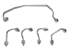 Charger l'image dans la galerie, High-pressure metal fuel line with bent tube and several hex-end fittings