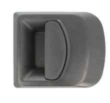 Carica l'immagine nel visualizzatore di Gallery, Front door handle exterior recess, dark gray plastic with curved lever