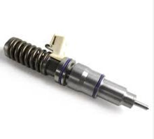 Carica l'immagine nel visualizzatore di Gallery, Diesel fuel injector with metal tip, coil spring, and beige connector with blue band