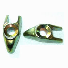 Carregar imagem no visualizador da galeria, Injector holder bracket and threaded bolt with washer, metallic green-gold finish.