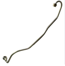 Charger l'image dans la galerie, Curved metal oil charge pipe with elbow fitting and lower stud end