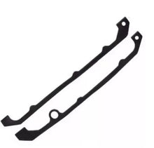 Carregar imagem no visualizador da galeria, Crankcase gasket set, two black long gaskets with mounting holes