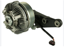 Charger l'image dans la galerie, Fan clutch assembly with finned metal housing, ribbed pulley, and wiring harness