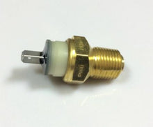 Charger l'image dans la galerie, Water temperature sensor with hex brass fitting, gold threads, and spade connector