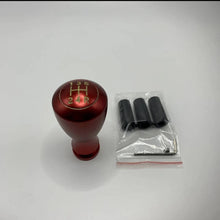 Cargar imagen en el visor de la Galería, 5-speed red shift knob with numbered gears, plus installation hardware in bag