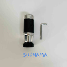 تحميل الصورة في عارض المعرض، Silver cylindrical shift knob handle with textured grip and L-shaped mounting tool