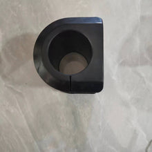 Charger l'image dans la galerie, Black stabilizer bar bushing with semicircle body and inner opening