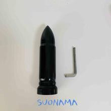 تحميل الصورة في عارض المعرض، Black bullet-style shift knob handle with pointed top and L-shaped mounting tool