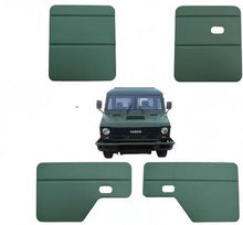 Görseli Galeri görüntüleyiciye yükleyin, Koyu yeşil kapı iç trim paneli dikdörtgen açıklıklarla ayarlanmış, 4x4 için kalıplanmış
