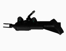 Cargar imagen en el visor de la Galería, Black clutch master cylinder with brake-line ports and mounting brackets, one-piece assembly