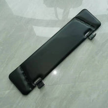 Carregar imagem no visualizador da galeria, Black sun visor with adjustable clips, compact hinged design
