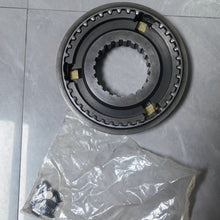 Charger l'image dans la galerie, Steel synchronizer ring with gear teeth and brass-colored inserts; includes small hardware
