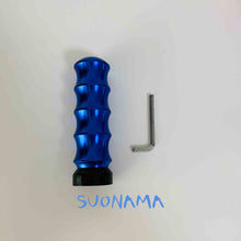 تحميل الصورة في عارض المعرض، Blue indent shift knob handle with ridged grip and L-shaped mounting tool