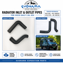 Load image into Gallery viewer, Radiator Inlet Pipe and Outlet Pipe 93809147 93811591 for Iveco Daily 2.8L 4x4 by suonama