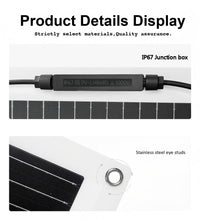تحميل الصورة في عارض المعرض، Flexible solar panel cable with IP67 junction box and reinforced eyelet studs