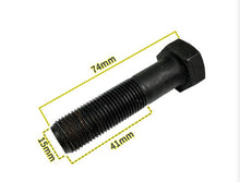 Charger l'image dans la galerie, M15X74 brake caliper fixing screw, black hex-head threaded bolt, 74mm long