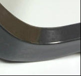 Load image into Gallery viewer, Curved black rubber accelerator pedal piece