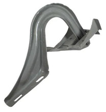 Charger l'image dans la galerie, Gray metal hood chain support bracket with curved arm and side mounting plate