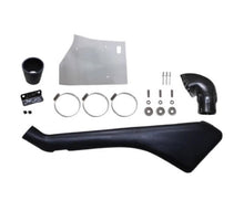 Load image into Gallery viewer, Snorkel intake kit parts: black intake tube, elbow, clamps, mounting hardware