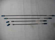 Kép betöltése a galériamegjelenítőbe: Brake oil pipe set with black hoses and metal end fittings, multiple lengths