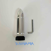 تحميل الصورة في عارض المعرض، Silver bullet-style shift knob handle with pointed top and L-shaped mounting tool