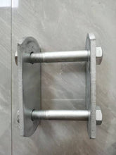 Carregar imagem no visualizador da galeria, Leaf spring lifting ear bracket with two threaded rods and hex nuts