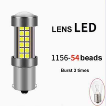 Görseli Galeri görüntüleyiciye yükleyin, LED ters ampul, 1156-54 boncuk, sarı LED lens, patlama 3 kez