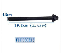 Cargar imagen en el visor de la Galería, Black cylinder head bolt with flange head, 19.2 cm length