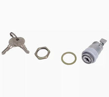 Laden Sie das Bild in den Galerie-Viewer. Dashboard file box lock set with gray cylinder, two keys, mounting ring and O-ring