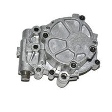 Load image into Gallery viewer, Oil pump vacuum pump housing with mounting bolts and circular cover, light gray metal